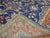 English Antique Zabihi Collection Royal Blue Mohajeran Persian Sarouk Rug - 7'1" x 10'6" For Sale - Image 3 of 9