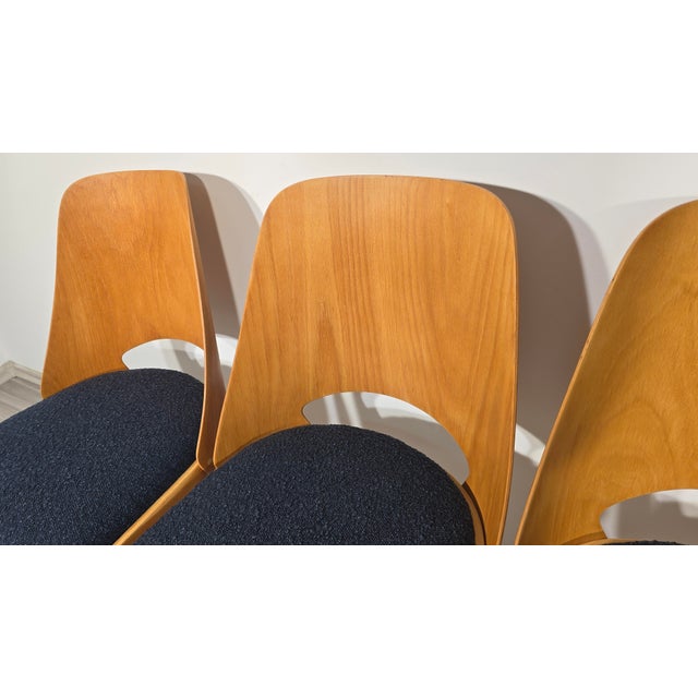 Dining Chairs by Radomir Hoffman for Ton, 1950s, Set of 4 For Sale - Image 11 of 15