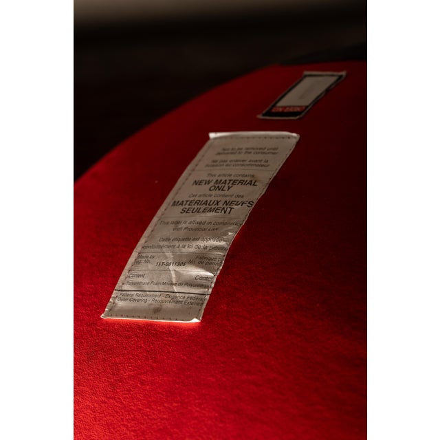 Red Vintage After-Arne Jacobsen “Egg” Chair in Red Upholstery For Sale - Image 8 of 8
