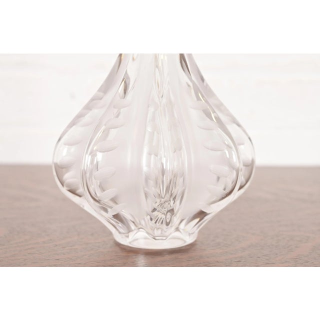 Lalique Paris Marie-Claude Soliflore Frosted Crystal Vase For Sale In South Bend - Image 6 of 11