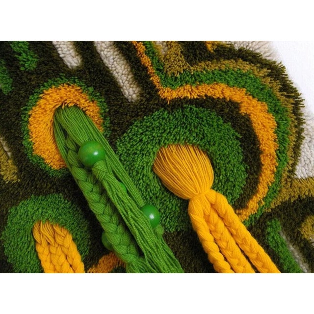 German Wool Wall Tapestry, 1970s For Sale - Image 4 of 6