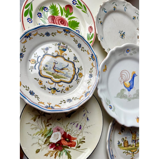 Antique Dinner Plates, Set of 7 For Sale - Image 15 of 18