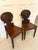 Hollywood Regency Antique Regency Carved Figured Mahogany Hall Chairs, 1830s, Set of 2 For Sale - Image 3 of 15
