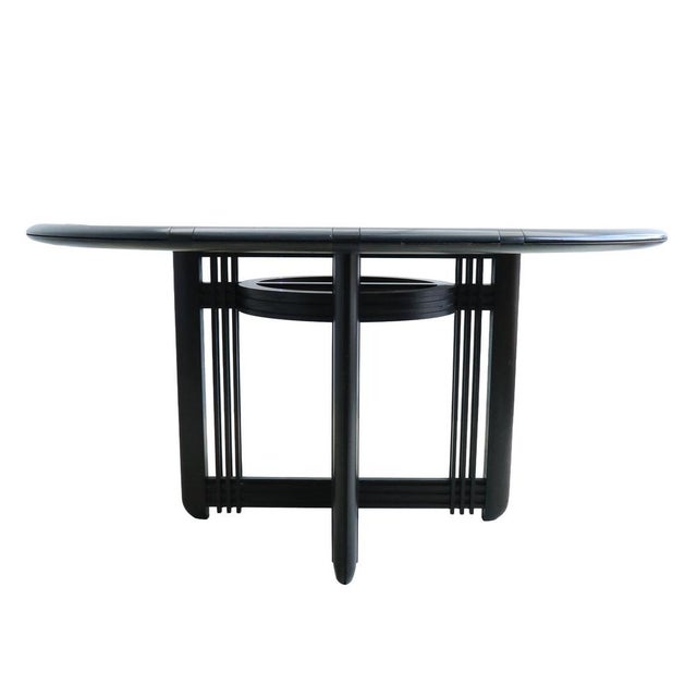 1980s Giorgetti Round Dining Table by Umberto Asnago, 1980 For Sale - Image 5 of 14