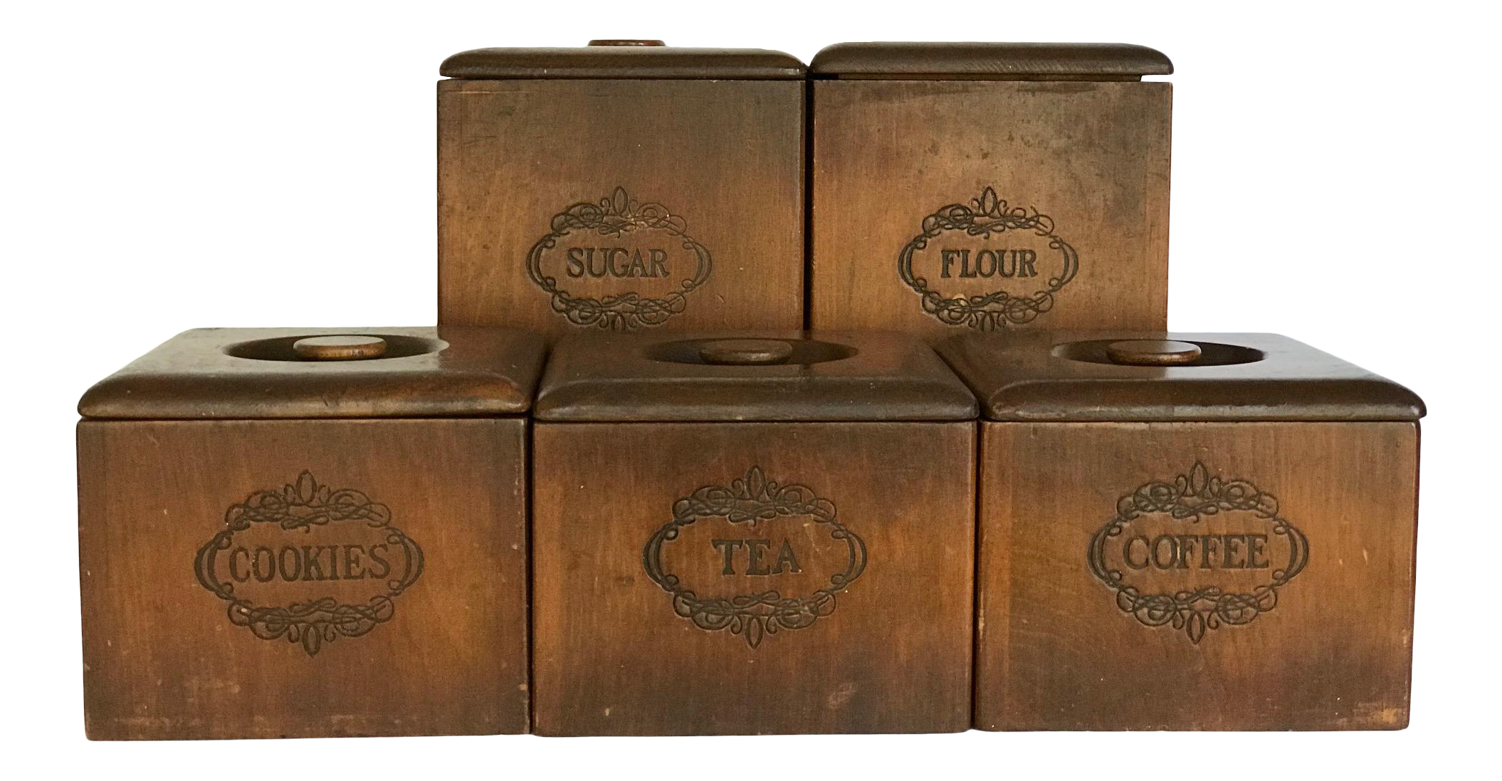 kitchen storage tea coffee sugar