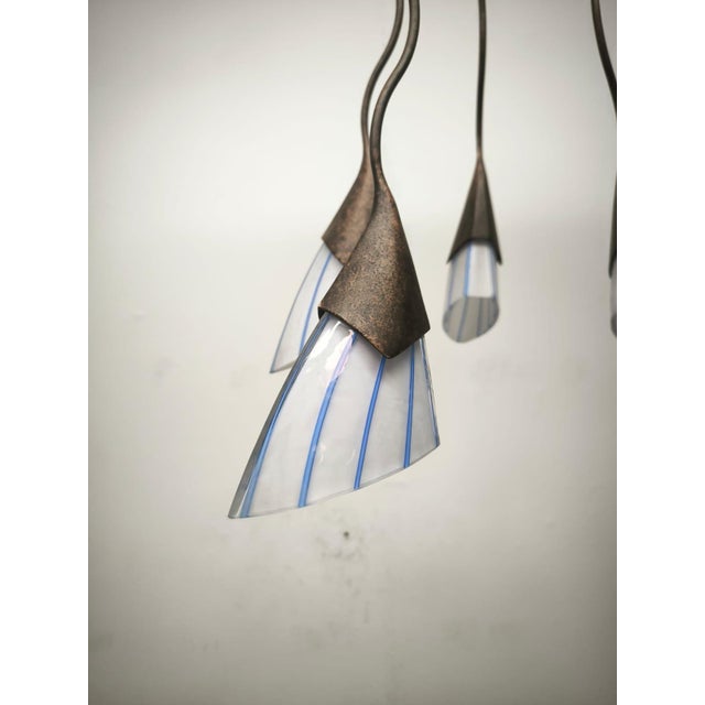 6-Light Chandelier Lamp International, 1990s For Sale - Image 4 of 14