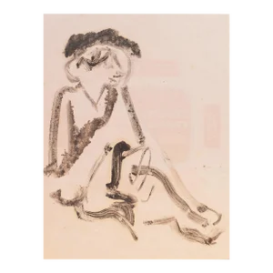 'Woman Seated' by Victor Di Gesu, Paris, Louvre, Académie De La Grande Chaumière, San Francisco Art Association, Los Angeles County Museum of Art