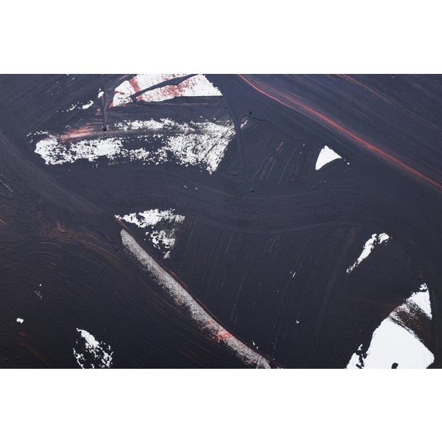 "Doing Vertical Strokes / Night 2" - Original Large Abstract Painting by Simon Findlay For Sale - Image 12 of 16