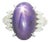 12.13 Carat Purple Star Sapphire Diamond Platinum Ring, Size 8.75 For Sale