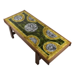 Ceramic Coffee Table by Jean Dasti, Vallauris, France, 1950s For Sale