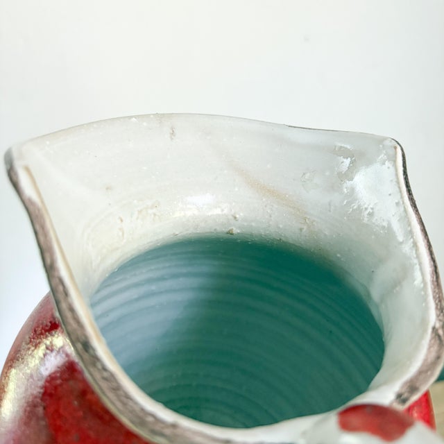 Desimone Ceramic Pitcher, Vintage 1960's Giovanni De Simone Handmade Italian Pitcher For Sale - Image 11 of 12