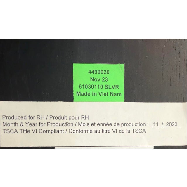 Metal Restoration Hardware Franz Eglomise Side Table For Sale - Image 7 of 7