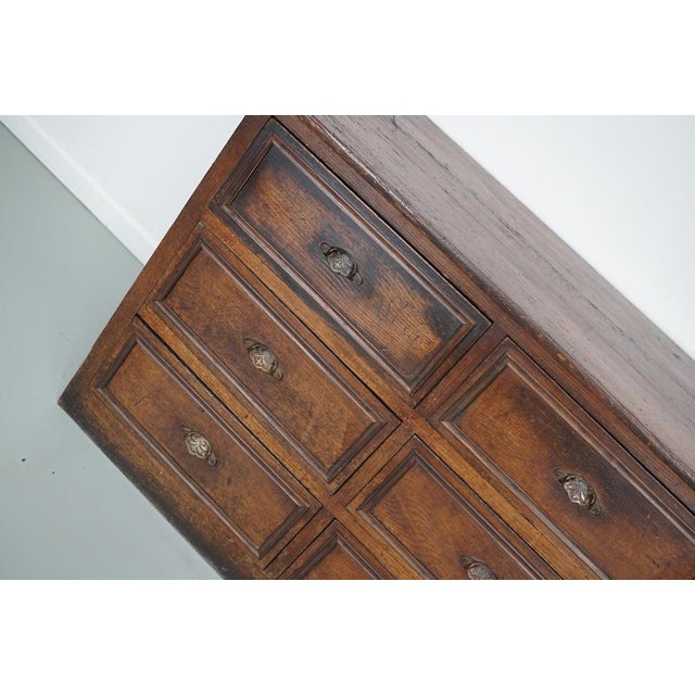 Wood French Oak & Fruitwood Apothecary Filing Cabinet For Sale - Image 7 of 18