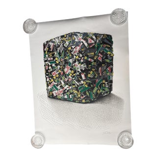 1970s Signed Lithograph "Compression Bp" by French Artist César Baldaccini For Sale