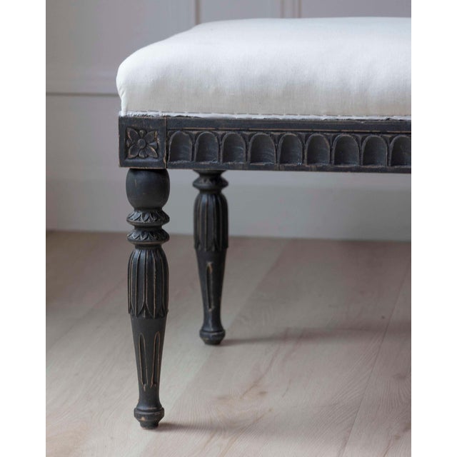 Early 19th Century Pair of Swedish Empire Stools, Early 19th Century For Sale - Image 5 of 7