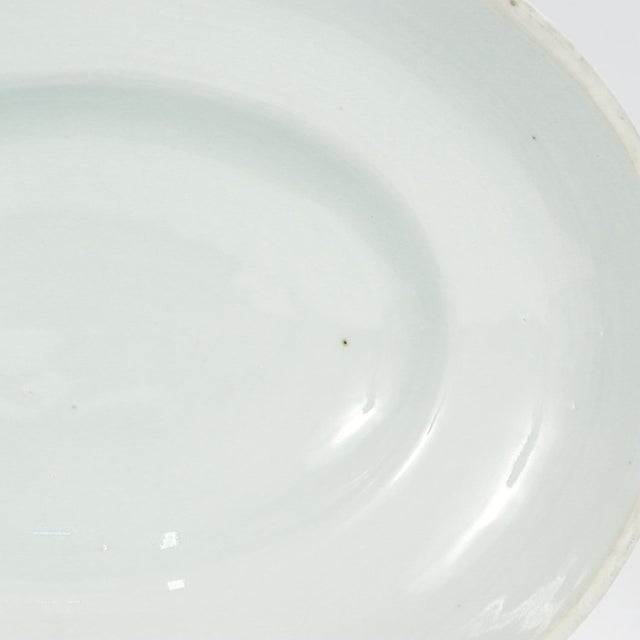 Antique Blue Fitzhugh Pattern Chinese Export Porcelain Tray Warmer & Cover For Sale - Image 11 of 18