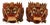 Mid-Century Folk Art Kumba Karna Masks in Wood, Indonesia, Set of 2 For Sale