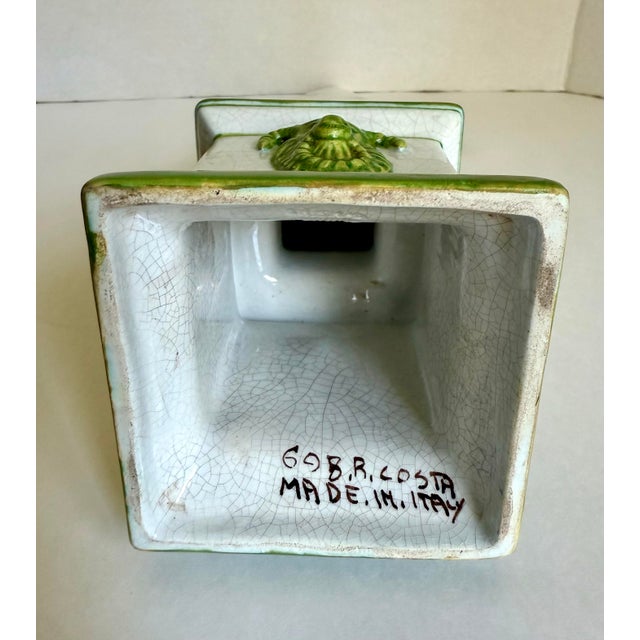 Mid 20th C. Italian Majolica Ceramic Hand-Painted Obelisk For Sale - Image 10 of 10