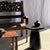 Black Side Table in Black Mango Wood with Minimalist Conical Base, 1980s For Sale - Image 8 of 11