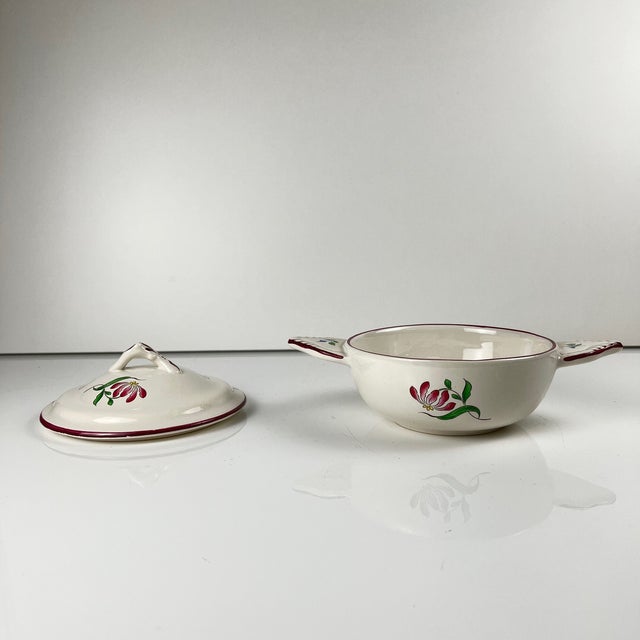 Handled bowl, "Reverbère" model by KG Lunéville Dimensions: 21 x 13 cm Height: 11 cm Very good condition, vintage item,...