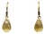 20k and 14k Gold Diamond and Citrine Briolette Drop Earrings, Pair For Sale