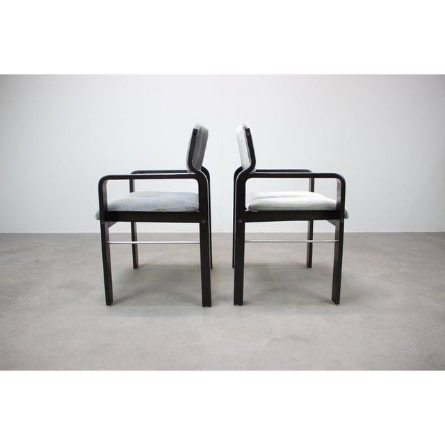 Armchairs by Ludvik Volak for Dřevopodnik Holešov, Czechoslovakia, 1989, Set of 2 For Sale - Image 10 of 14