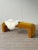 1980s Waterfall Bench in Golden Ochre Mohair For Sale - Image 9 of 9