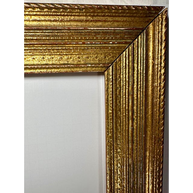 Wood Mid-20th Century Giltwood Reeded Frame in the Style of Stanford White For Sale - Image 7 of 12