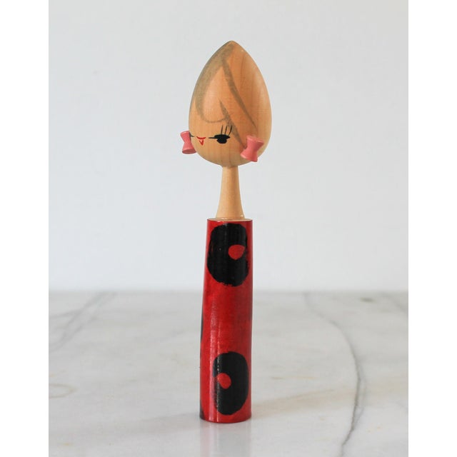 Vintage Japanese Kokeshi Doll For Sale - Image 4 of 9