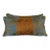 Nomi Stenciled Linen Lumbar Pillows in Celeste Blue, Usa For Sale