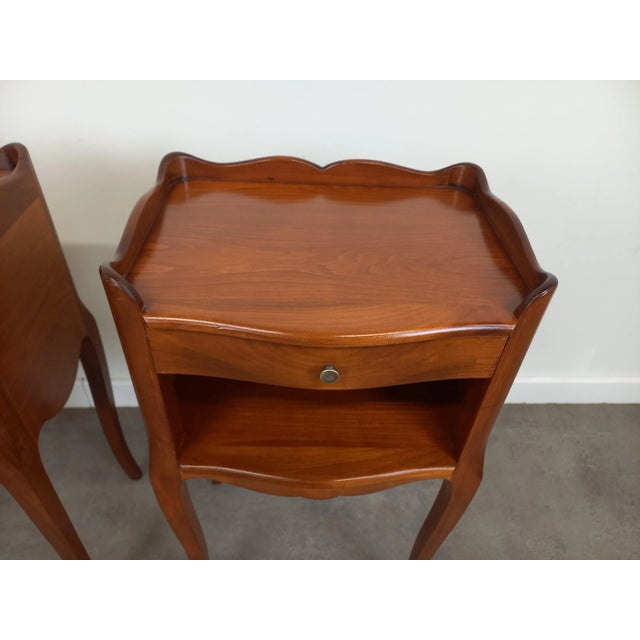 Louis Xv Style Bedside Tables, 1950s, Set of 2 For Sale - Image 16 of 17