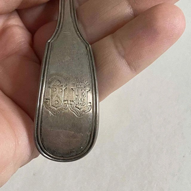 Silver Victorian Sugar Sifter Sterling Silver 1871 Antique Hyam Hyams Marshall Fields Spoon For Sale - Image 8 of 13