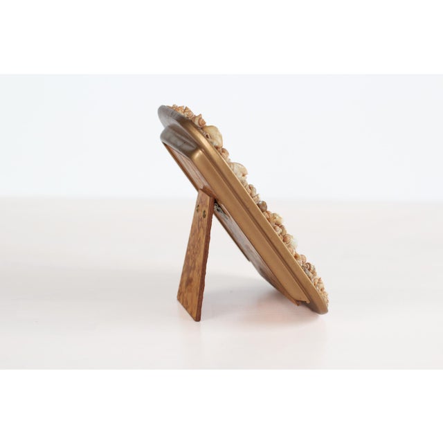 1960s Mid-Century Seashell Photo Frame 7x5.5 For Sale - Image 5 of 12