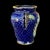Blue Antique Victorian Majolica Cobalt Blue Vase W/ Courting Couple Scene For Sale - Image 8 of 10