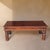 Substantial vintage coffee table in the Spanish Colonial Revival manner, featuring a richly toned hardwood top with...