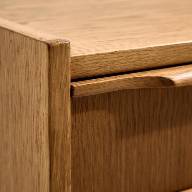 Mid-Century Oak Nightstand, 1960s For Sale - Image 11 of 15