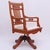 Wood Antique Victorian Swivel Chair with Tilting Mechanism, 1890s For Sale - Image 7 of 16