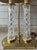Contemporary 1990s Waterford Two Column Crystal & Brass Bouillotte Lamp Accompanying Black Shade For Sale - Image 3 of 12