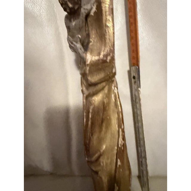 Late Gothic Carved Madonna and Child Figure For Sale - Image 9 of 13