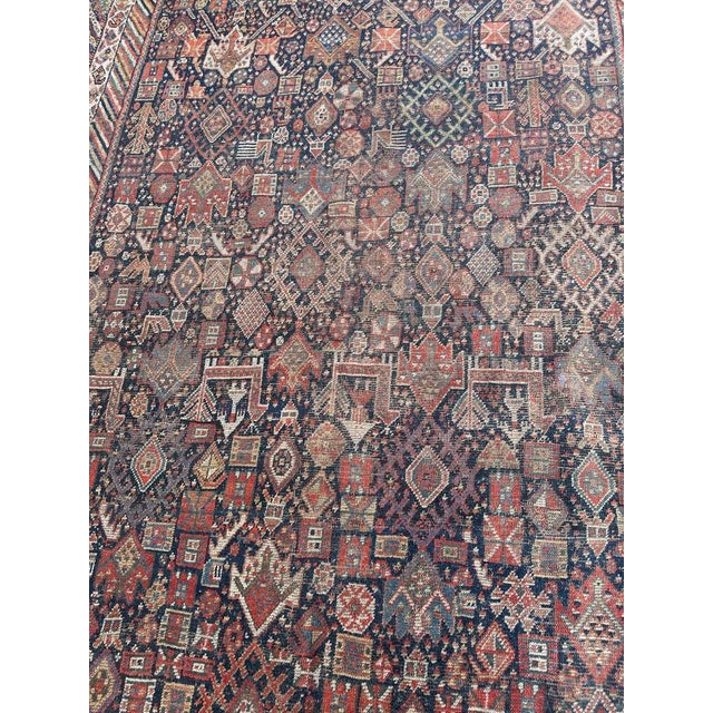 Antique Shiraz Rug with Tribal Pattern For Sale - Image 5 of 18