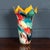 A 20th century tall and striking murano art glass vase of flared, crown-like form, dating to the late 20th century. The...