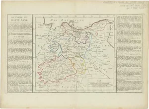 Antique Map of Upper Saxony in Germany by Clouet, 1787