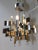 1970s Gaetano Sciolari Brass and Chrome Chandelier For Sale In New York - Image 6 of 13