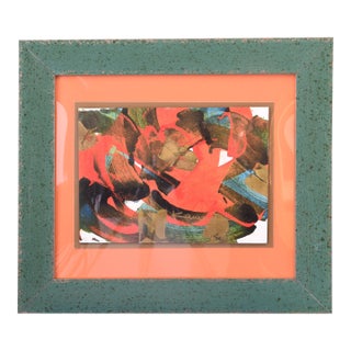 1990s Urban Flux, Oil on Paper, by Kamran Khavarani For Sale