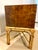 Brown 1970s Olive Burl Wood Chest of Drawers With Bamboo Base and Brass Pulls Chinoiserie For Sale - Image 8 of 12