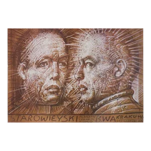 1985 Polish Exhibition Poster - Starowieyski at Bwa Kraków (Horizontal)