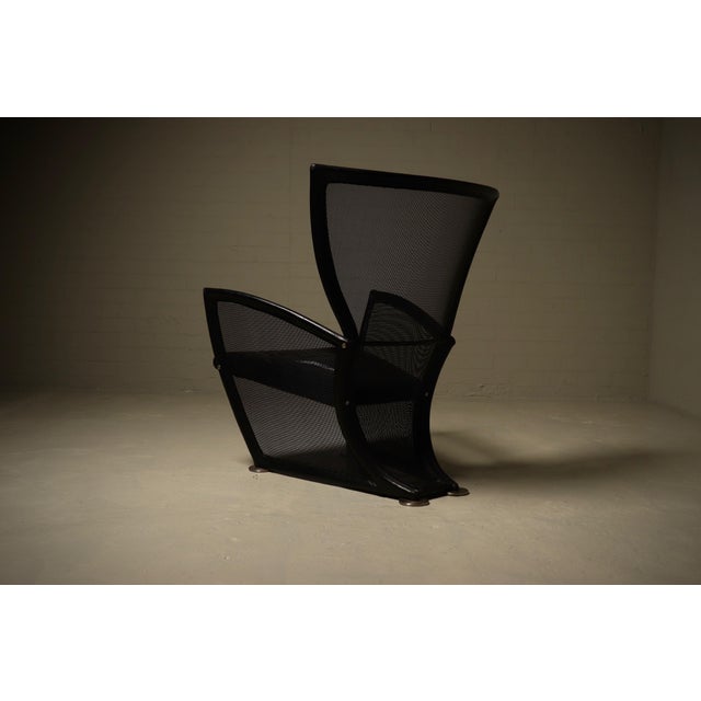 Black Model Prive Lounge Chair by Paolo Nava for Arflex, 1980s For Sale - Image 8 of 13