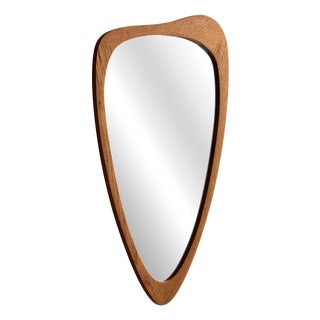 Vintage Teak Framed Mirror, 1960s For Sale