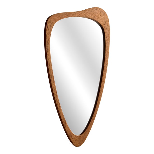 Vintage Teak Framed Mirror, 1960s For Sale