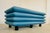 Vintage Postmodern Swedish Turquoise Leather Stacked Sofa, 1980 For Sale - Image 11 of 18